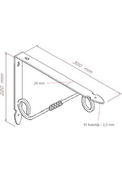 24 Adet Ferforje 22 x 30 cm Dekoratif Raf Altı Ayağı Konsol Beyaz fiyatları