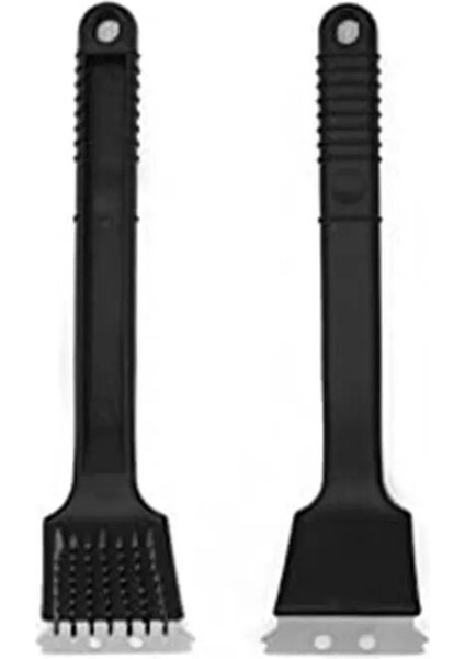 Barbekü Mangal Izgara Fırçası - Temizleyici Tel Fırça - Kazıyıcı - Uzun - 45 x 7 C - V