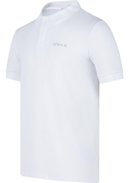 Aluna Polo Yaka T-Shirt Beyaz