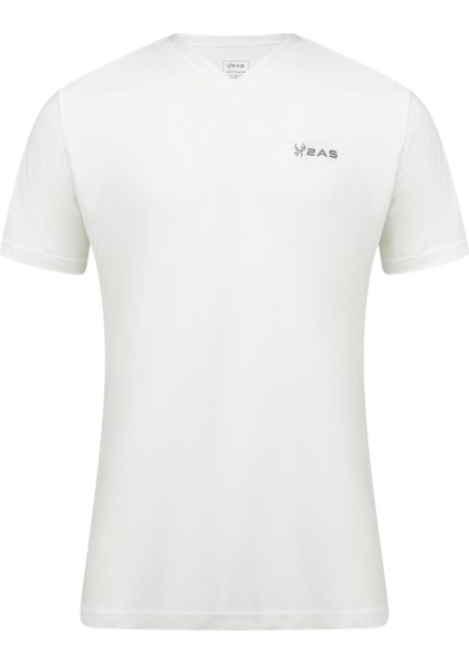 Elba V Yaka T-Shirt Beyaz