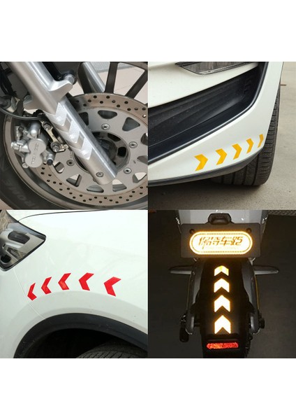 Ok Şerit Reflektörlü Yansıtıcı Sticker Etiket