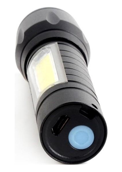Mini Çok Güçlü Şarjlı El Feneri (Xpe-Cob LED )