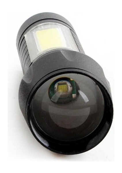 Mini Çok Güçlü Şarjlı El Feneri (Xpe-Cob LED )