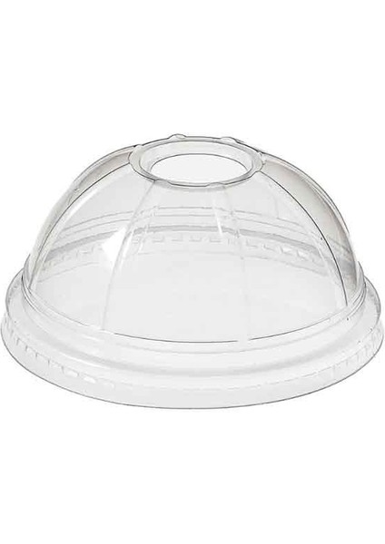 Şeffaf Bombe Kapak Delikli 300 / 400 / 500 cc Uyumlu Y95 PK:100 Lü