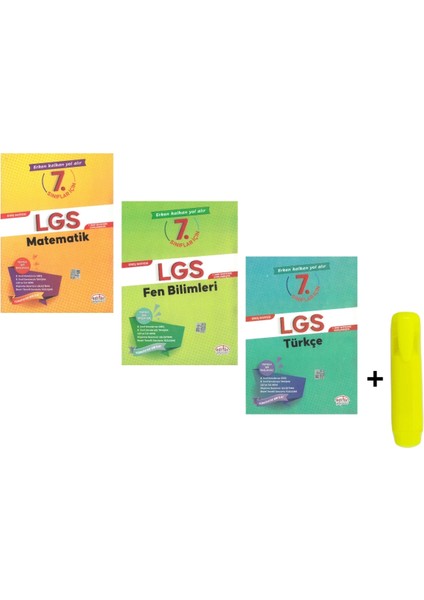 7. Sınıflar İçin Giriş Seviyesi LGS Matematik Fen Türkçe Seti