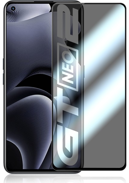 Realme Gt2 / Gt Neo2 Için Privacy Gizlilik Filtreli Tam Kaplayan Cam Koruma - AL3125
