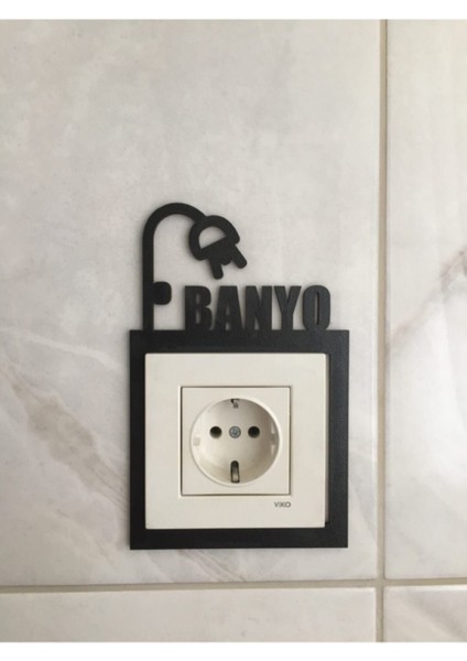 dekoratif Banyo Priz Çerçevesi 3 Adet