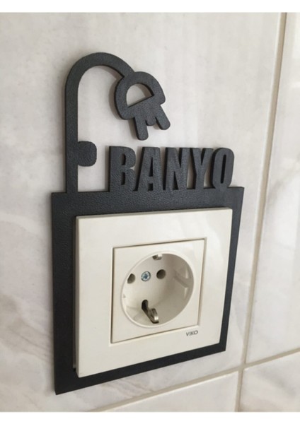 dekoratif Banyo Priz Çerçevesi 3 Adet