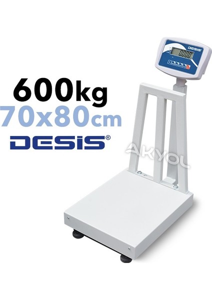 B5 Elektronik Tartım Kantarı 600KG - 70X80CM