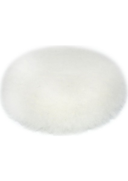 Beyaz Kuzu Postu Yün Keçe 160Mm