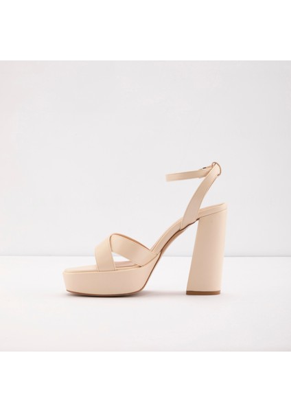 Cuenca-Tr Sandalet Yüksek Topuklu Sandalet;abiye Sandalet - Ekru modelleri