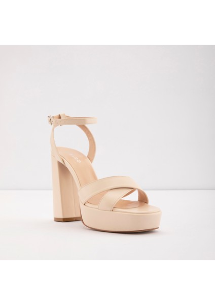 Cuenca-Tr Sandalet Yüksek Topuklu Sandalet;abiye Sandalet - Ekru fırsatları
