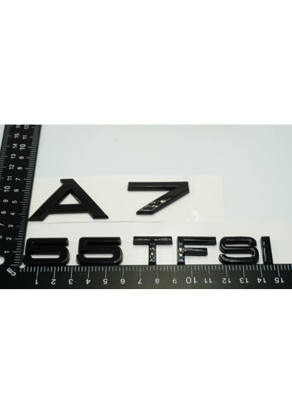 Audi A7 55 Tfsi Parlak Siyah Abs 3m 3D Bagaj Yazı Logo Orjinal Ürün fiyatları