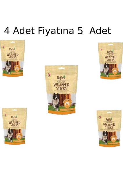 Wrapped Sticks Tavuklu Köpek Ödül Çubukları 80 gr