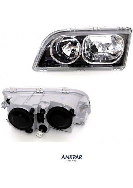 Volvo S40 V40 Ön Sağ Far Siyah Taban 2003-2004 30899879