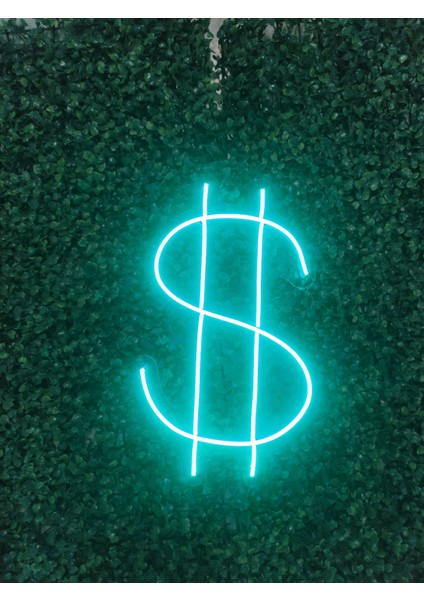 Dolarlogo Neon LED Tabela Duvar Dekoru