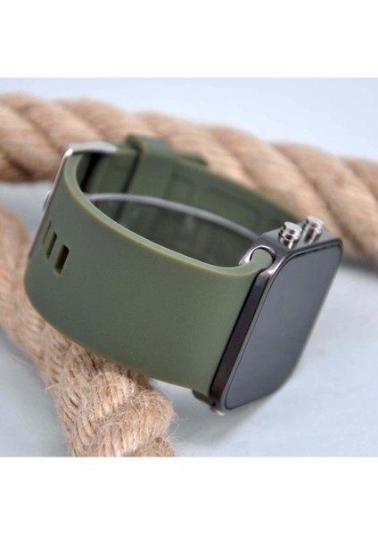 Haki Yeşil Dijital Geniş Silikon Kordonlu Unisex Spor Kasa Genç Kız Kadın Kol Saati SU-031 modelleri