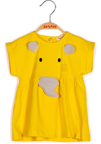 Kız Bebek Fil Detaylı Elbise