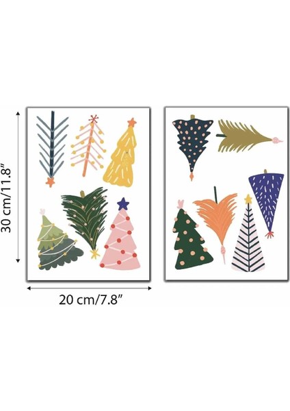 Yılbaşı Ağaçları Dekoratif Christmas Stickeri fiyatları