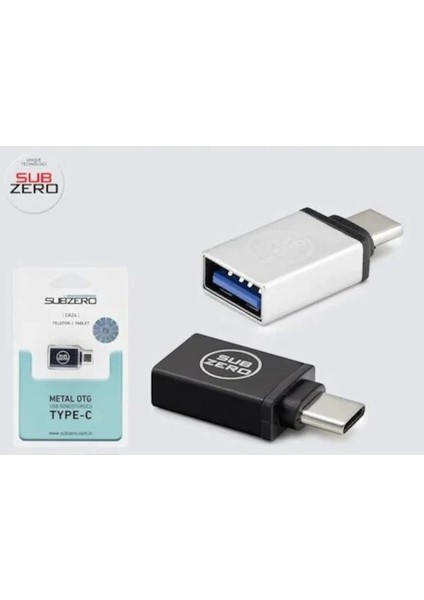 Metal Otg Type C USB Dönüştürücü Adaptör Subzero CA24