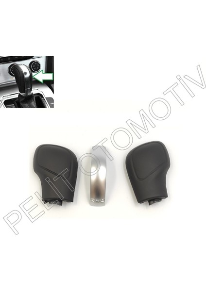 Arteon Dsg Otomatik Vites Topuzu Yan Kapakları ve Nikelajı Siyah