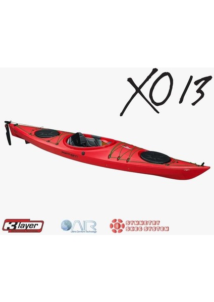 XO13 Gte 3l Rudder & Skeg Kano-Kırmızı fiyatları