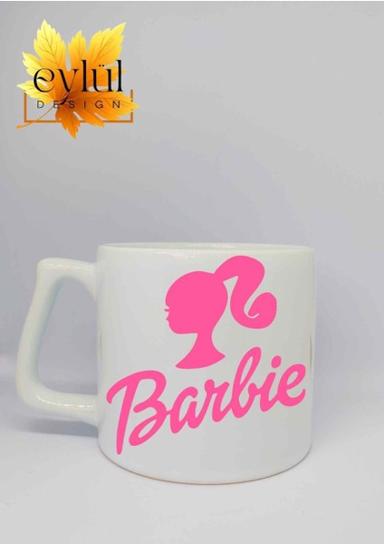 Barbie Baskılı Lüks Seramik Kupa Bardak Hediye Çay-Kahve Bardağı