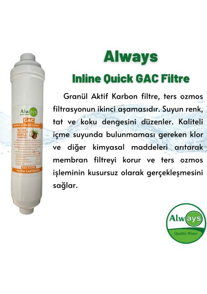 Inline Quick 5'li Filtre Takımı