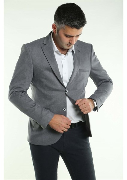 Intersivin Slim Fit Blazer Tek Ceket -Soul-02