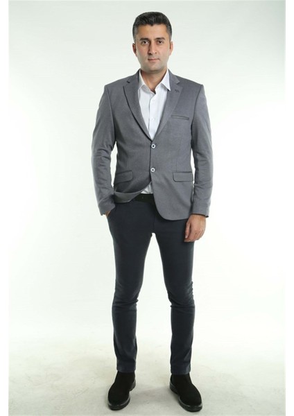 Intersivin Slim Fit Blazer Tek Ceket -Soul-02