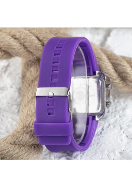 Kadın Mor Watch LED Mini Purple Kol Saati LED ST-303500 modelleri