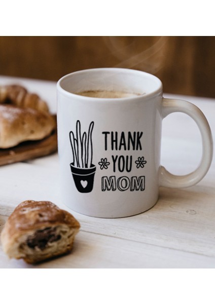 Thank You Mom Anneye Özel Kupa Bardak