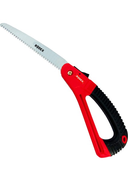 Rodex Budama Testeresi 180 mm Metal Kilitli Çelik Düz Ağaç Dal Bağ El Testeresi Açılıp Kapanır