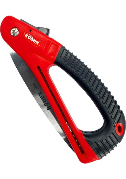 Rodex Budama Testeresi 180 mm Metal Kilitli Çelik Düz Ağaç Dal Bağ El Testeresi Açılıp Kapanır