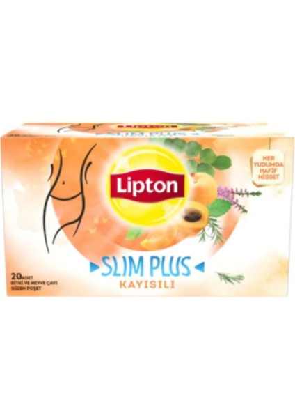 Slim Plus Kayısılı 20'li 1,8 gr Bitki Çayı
