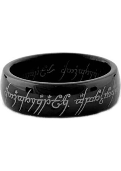 Lord Of The Rings Sırlar Yüzüğü Yüzüklerin Efendisi Yüzük Hobbit Güç Yüzüğü Siyah Kolye