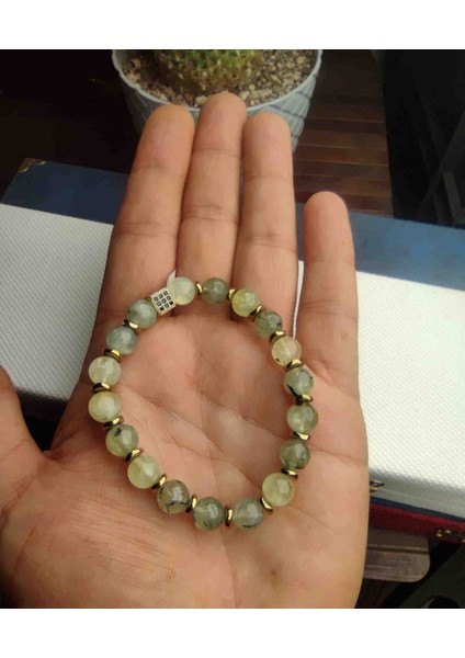 Doğal Hakiki Prinayt Taşı Bileklik Zirkon Taş Tasarımlı