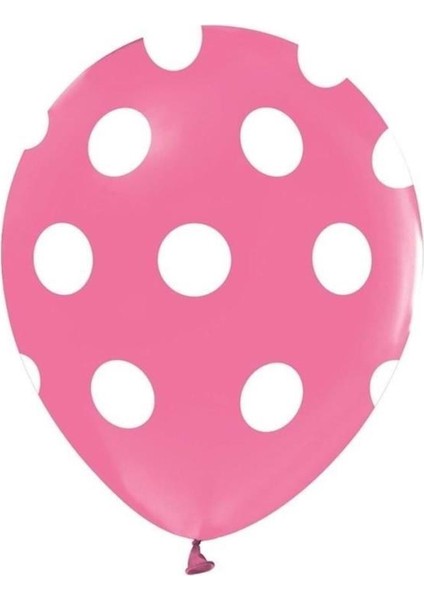 Nedı Balon Puantıye Baskılı Pembe 14 Lu