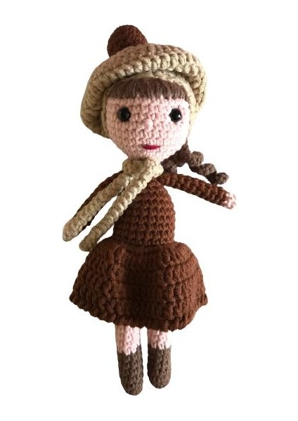 Minyatür Tarçın Güz Bebek Amigurumi Organik Oyuncak