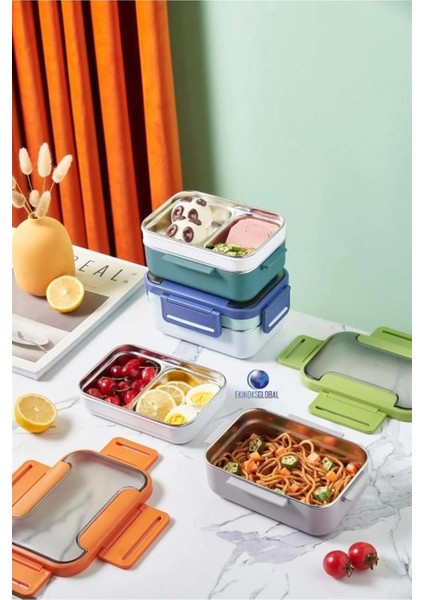 Vagon Lıfe Lunchbox Paslanmaz Çelik 1200ml Mavi