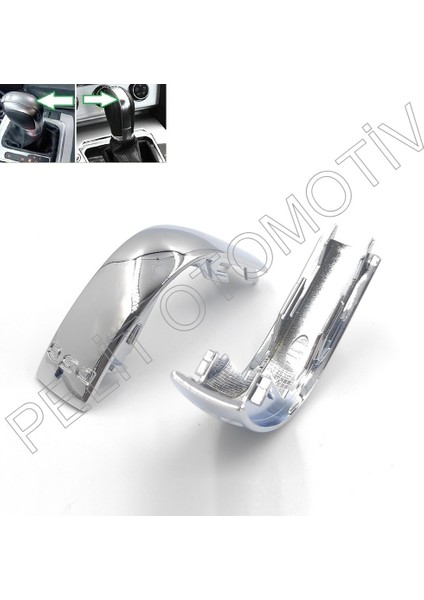 Jetta Mk6 Dsg Otomatik Vites Topuzu Orta Nikelajı Parlak