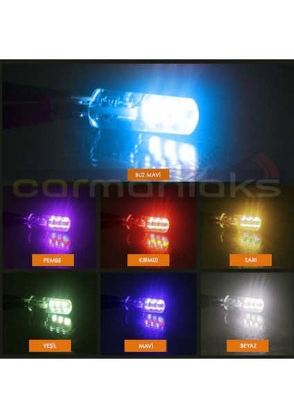 T10 Rgb Kumandalı Park Ampulleri Modlu fırsatları