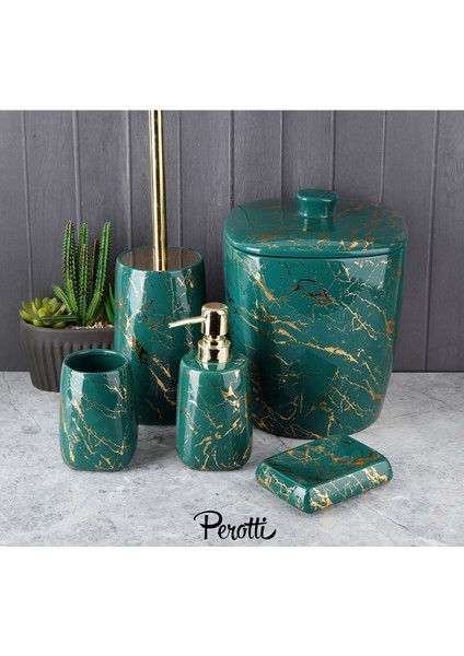 12810 Prego Yeşil 5'li Banyo Takımı