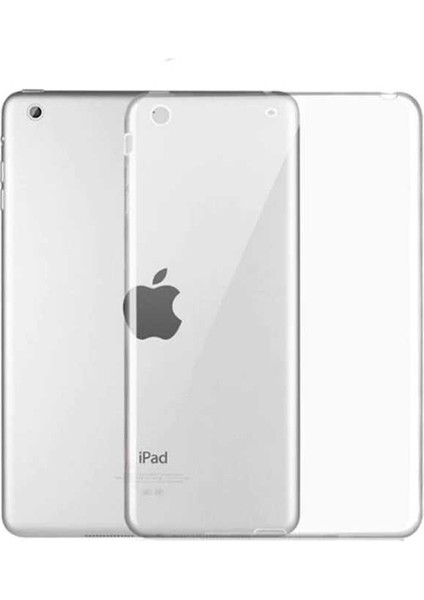 Case Street Apple iPad 9.7 2017 5.nesil Kılıf Silikon Arkası Buzlu Lüx Koruma S2 Renksiz