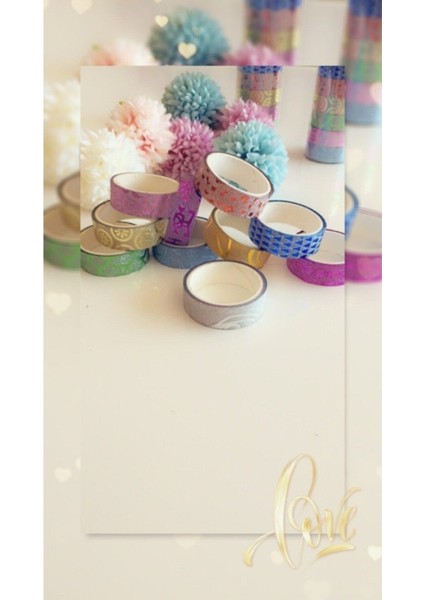 Renkli Desenli Simli Bant 1 Adet Renkli fiyatları