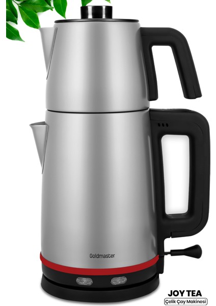 Joy Tea Inox 2200 Watt Paslanmaz Çelik Çay Makinesi ve Su Isıtıcısı