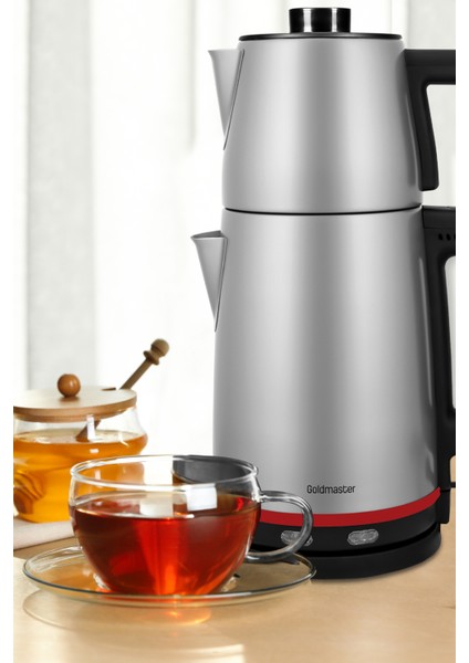 Joy Tea Inox 2200 Watt Paslanmaz Çelik Çay Makinesi ve Su Isıtıcısı