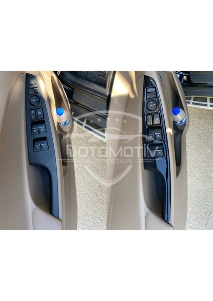 FD Otomotiv Hyundaı Tucson 2015 / 2020 Parlak Siyah Özel Set Torpido Konsol Kaplama modelleri