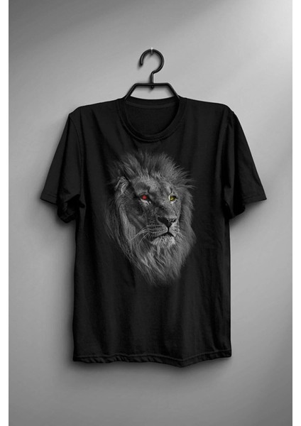 Oversize Aslan Model Siyah T-Shirt