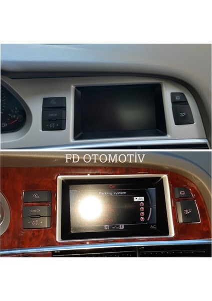 FD Damla Etiket Audi A6 C6 Full Set ( Maun Renk ) Torpido Konsol Maun Kaplama modelleri